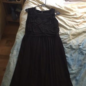 EUC black jersey knit dress
